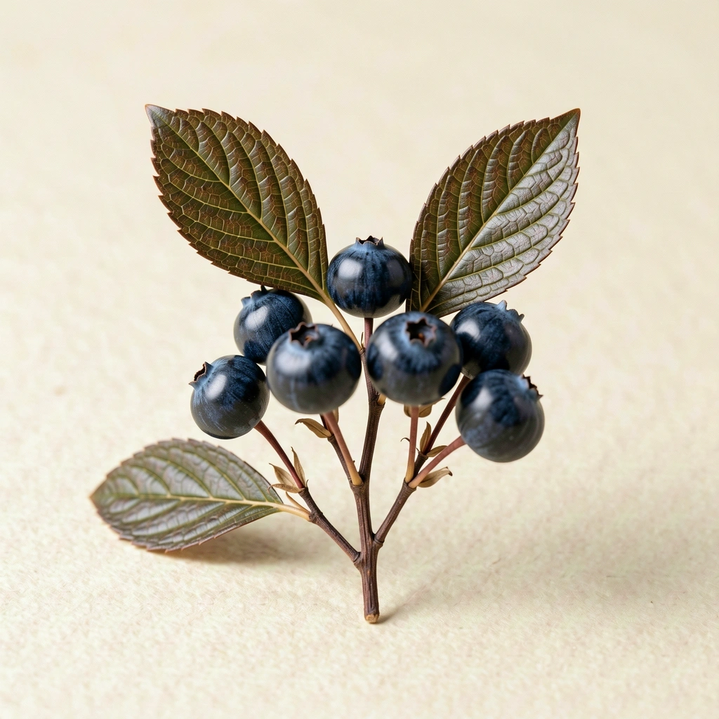 Bilberry specimen illustration